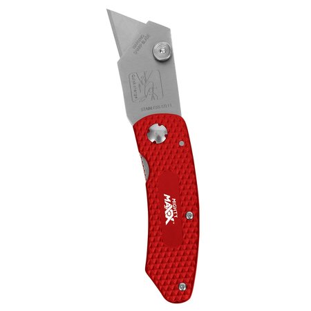 Mighty Maxx SS Folding Utility Knife w/ Replaceable Blades 083-07299